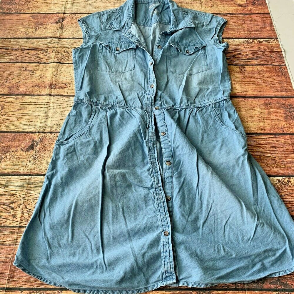 Arizona Jeans Girls Denim Shirt Dress 18
